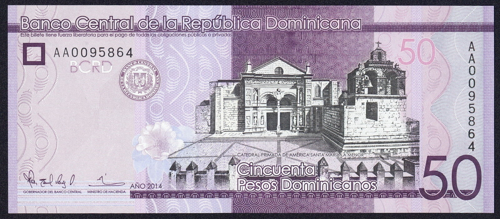 50 pesos dominicanos